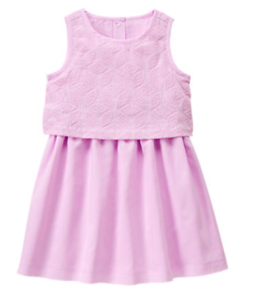 gymboree lilac tiered sleeveless dress